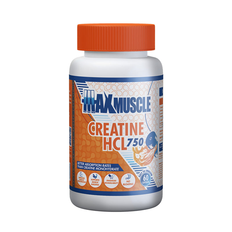 Max Muscle Creatine HCL 750-60Serv.-60Capsules