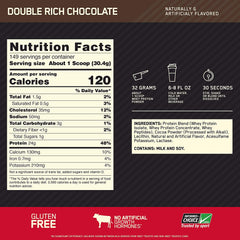 Optimum Nutrition Gold Standard 100% Whey-149Serv.-4.54KG-Double Rich Chocolate