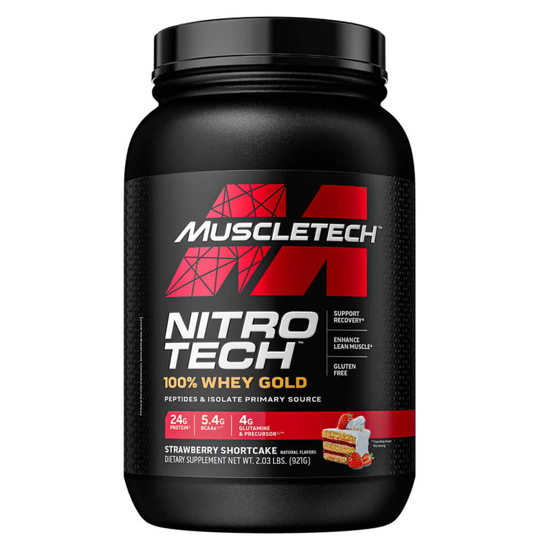 Muscletech Nitrotech Whey Gold-31Serv.-921G-Strawberry Shortcake