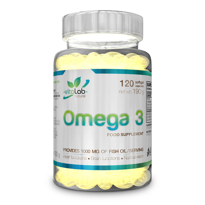 Vitalab Natural Omega 3-120Serv.-120Soft Gels