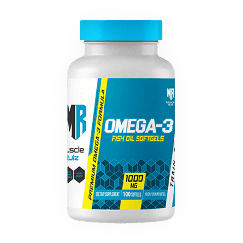 Muscle Rulz Omega-3 Fish Oil 1000Mg-100Serv.-100Softgels